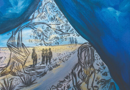 Standing At The Tent Door